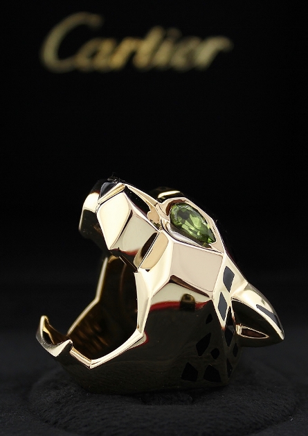 (image for) 100% ORIGINAL 18K YELLOW GOLD CARTIER PANTHER RING